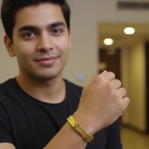 Gold_Plated_Texture_Bracelet
