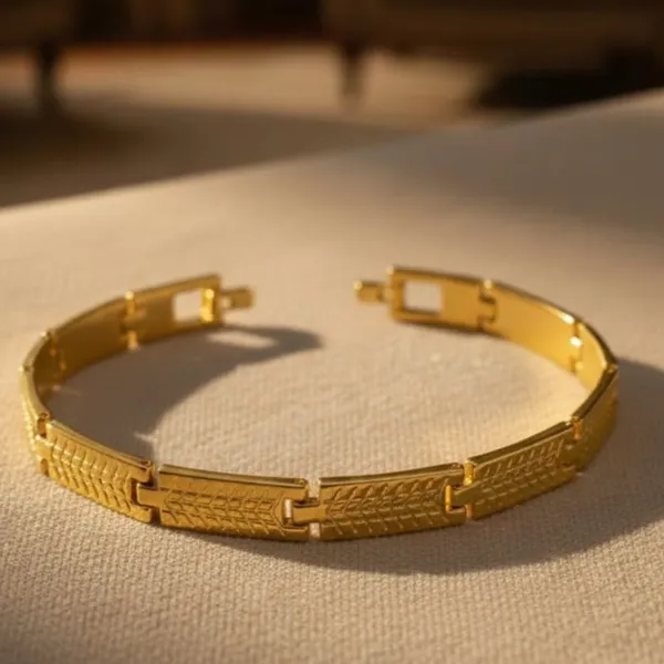 Gold_Plated_Texture_Bracelet