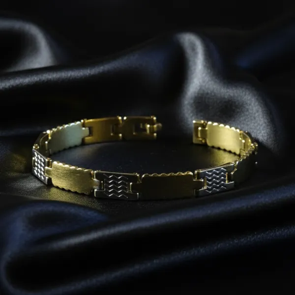 Gold_Plated_Brick_Pattern_Bracelet