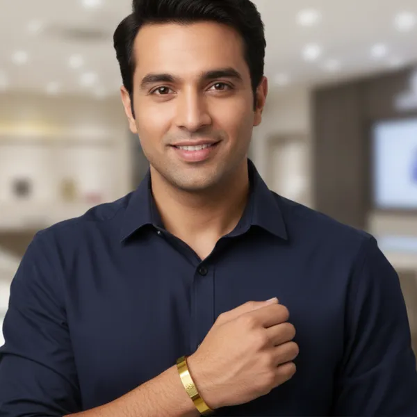 Gold_Plated_"Om"_Engrave_Kada_Bracelet