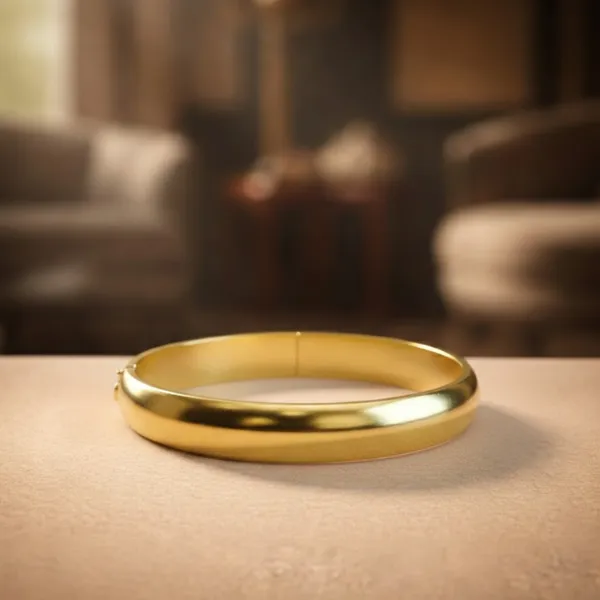 Gold_Plated_Plain_Kada_Bracelet