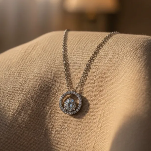 Silver_Plated_Radiant_Circle_Solitaire_Pendant_Necklace