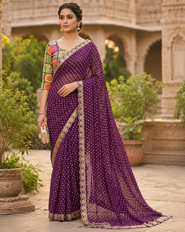 Royal_Bandhani_Georgette_Saree