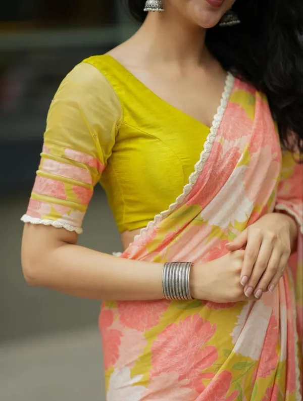 Peach_Blossom_Designer_Saree
