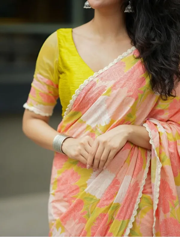 Peach_Blossom_Designer_Saree