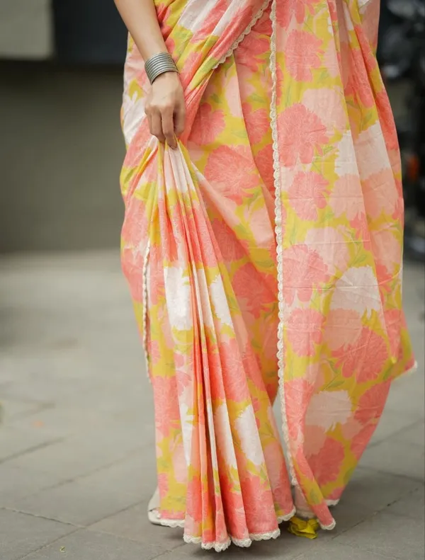 Peach_Blossom_Designer_Saree