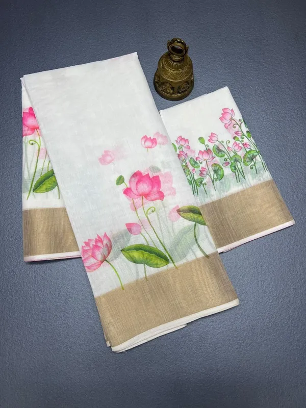 Lotus_Grace_Linen_Saree