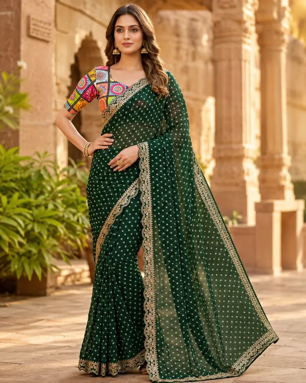 Royal_Bandhani_Georgette_Saree