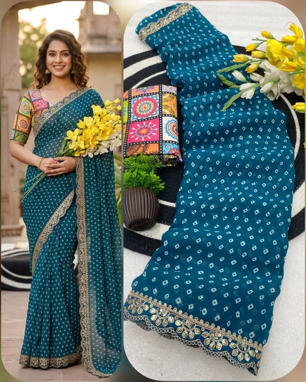 Royal_Bandhani_Georgette_Saree