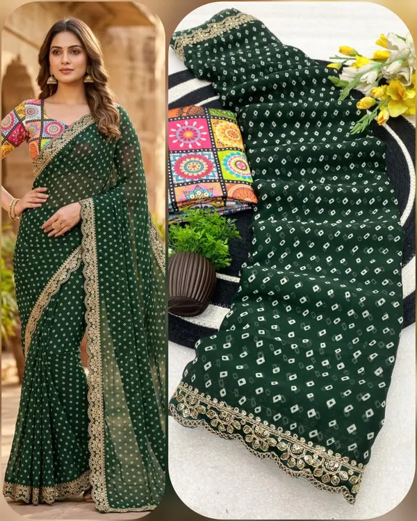 Royal_Bandhani_Georgette_Saree
