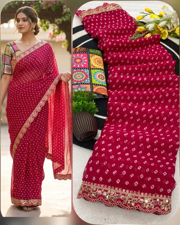 Royal_Bandhani_Georgette_Saree