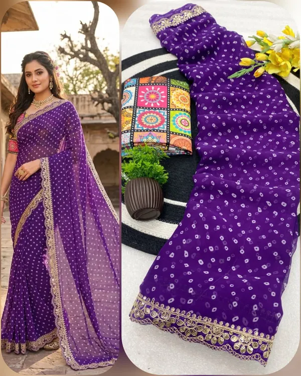 Royal_Bandhani_Georgette_Saree