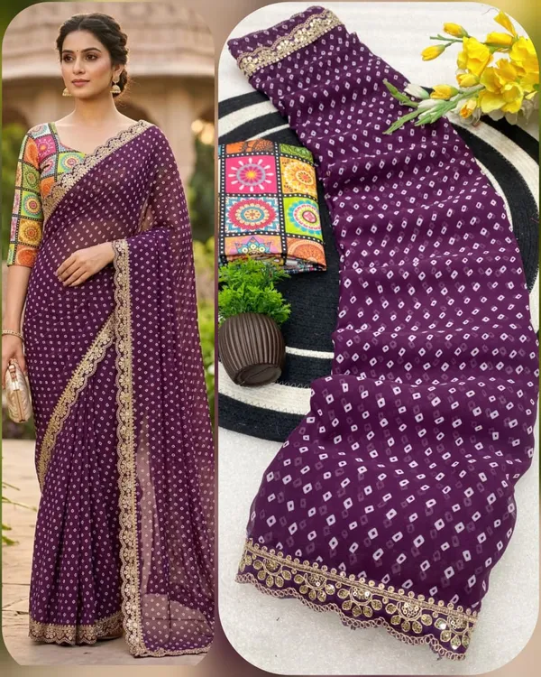 Royal_Bandhani_Georgette_Saree