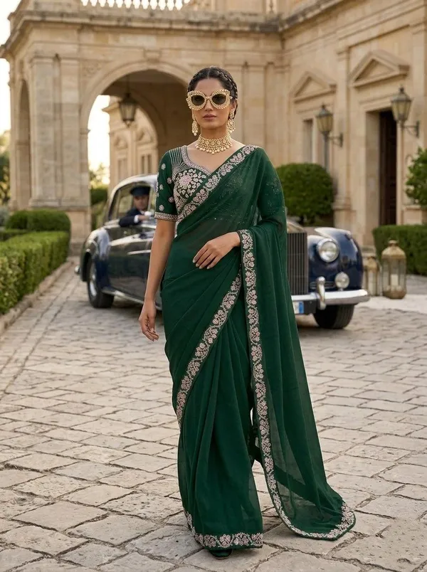 Party_Wear_Malay_Satin_Silk_Saree