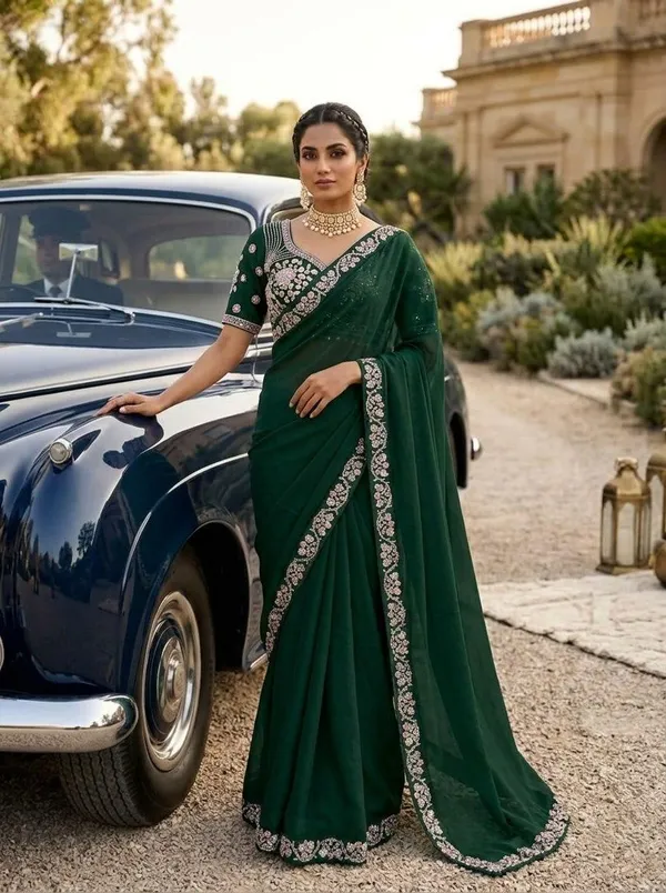 Party_Wear_Malay_Satin_Silk_Saree