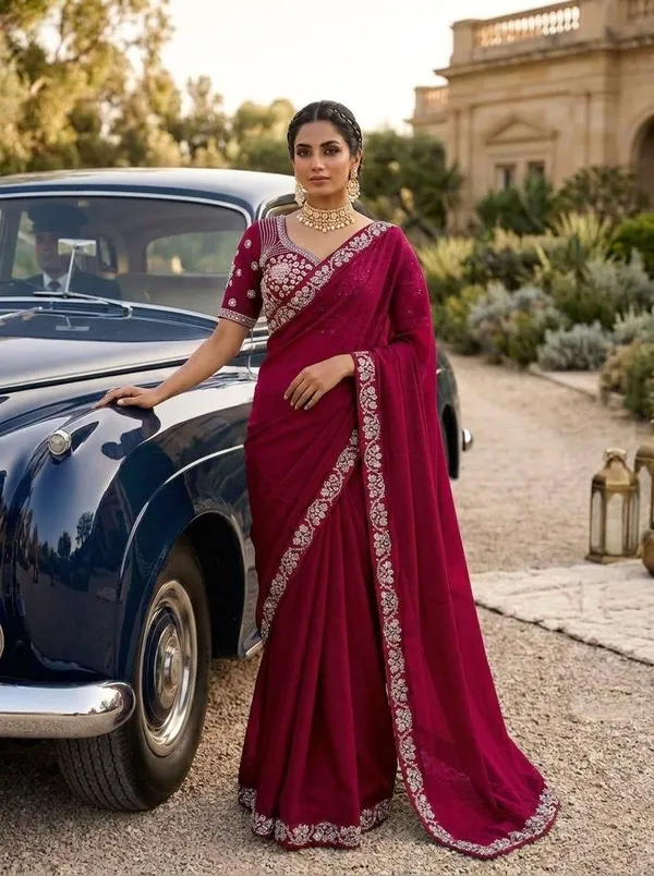 Party_Wear_Malay_Satin_Silk_Saree