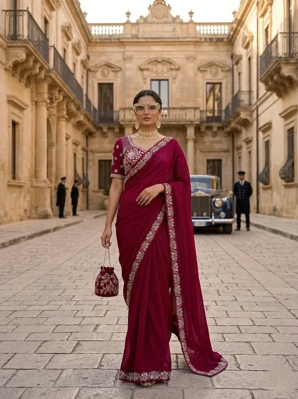 Party_Wear_Malay_Satin_Silk_Saree