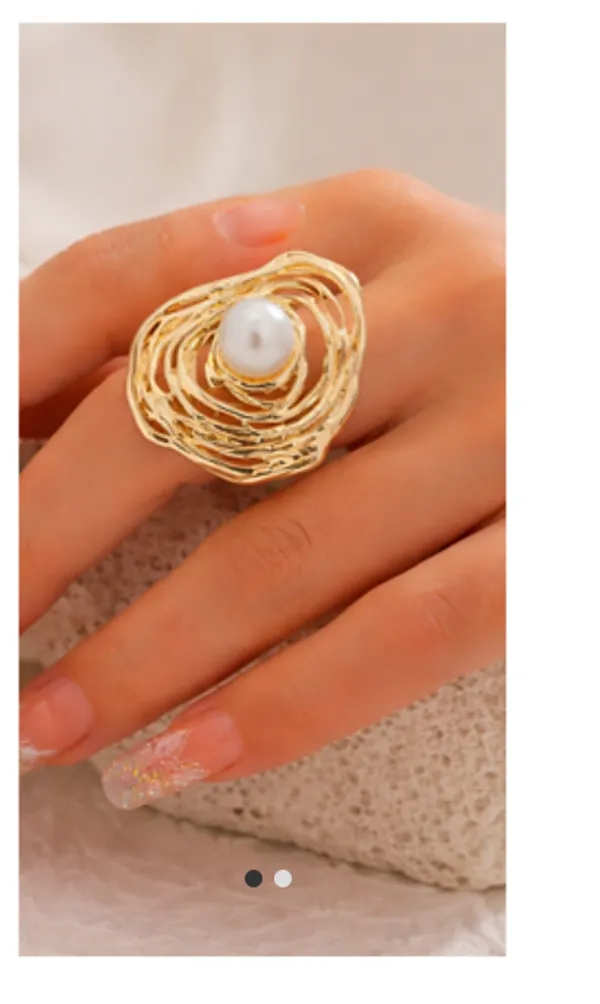 Gold-Toned_Spiral_Statement_Ring_with_Pearl_Center
