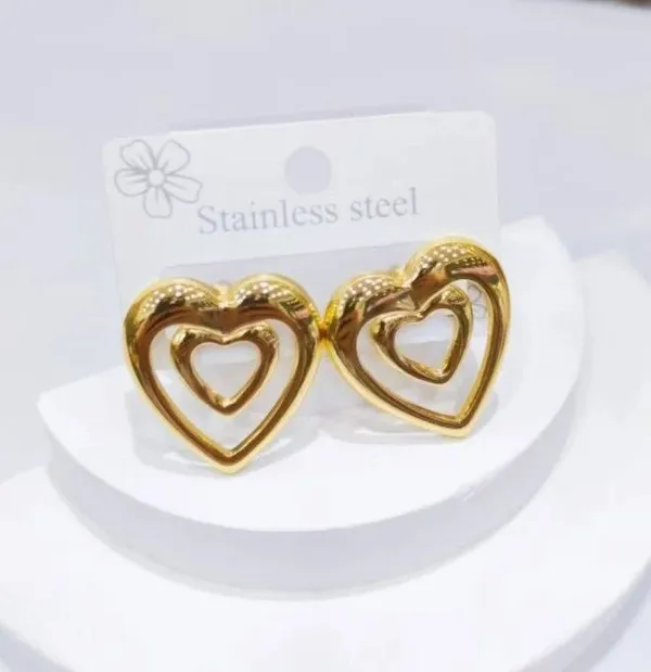 Gold-Toned_Double_Heart_Stainless_Steel_Stud_Earrings
