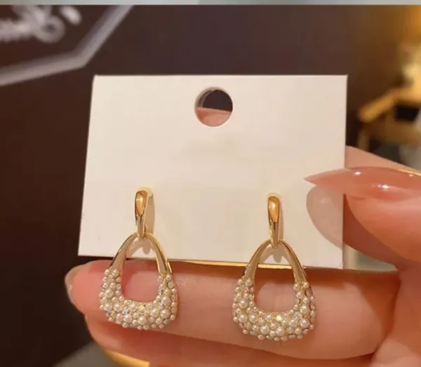 Gold-Toned_Pearl_Embellished_Drop_Earrings
