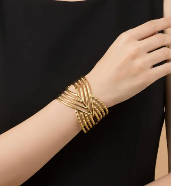 Gold-Plated_Multi-Layer_Geometric_Cuff_Bracelet