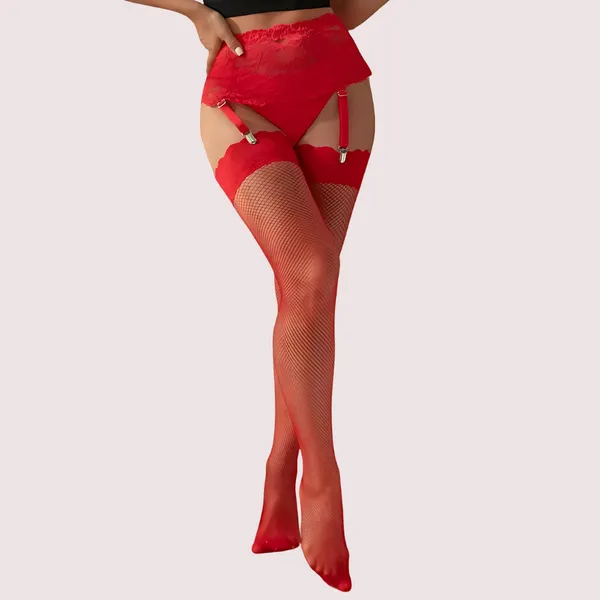 Red_Lace_Garter_Style_Bra_For_Women