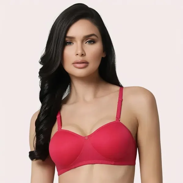 Red_Lightly_Padded_Bra_For_Women