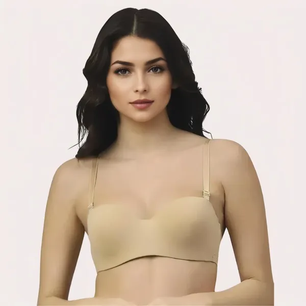 Beige_Body-Skimming_Bodycon_For_Women