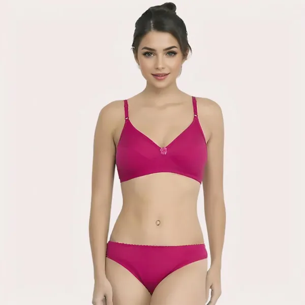 Magenta_Soft_Coordinated_Bra_Set_For_Women