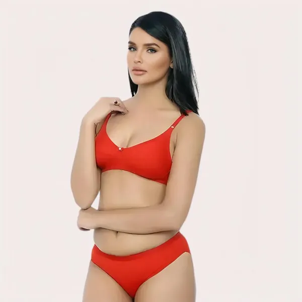 Red_Organic_Cotton_Coordinated_Bra_Set_For_Women
