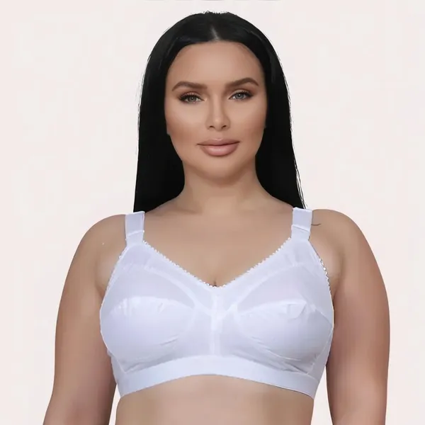 White_Sweat-Absorbent_Plus_Size_Bra_For_Women
