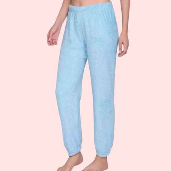 Blue_Fleece_Relaxed_Fit_Pajama_For_Women_(Pack_Of_2)