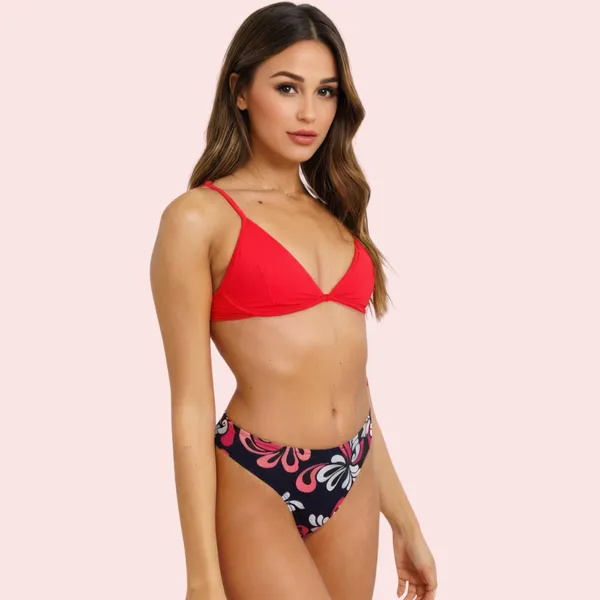 Multicolour_Floral_Print_High-Cut_Bikini_Bottom_For_Women