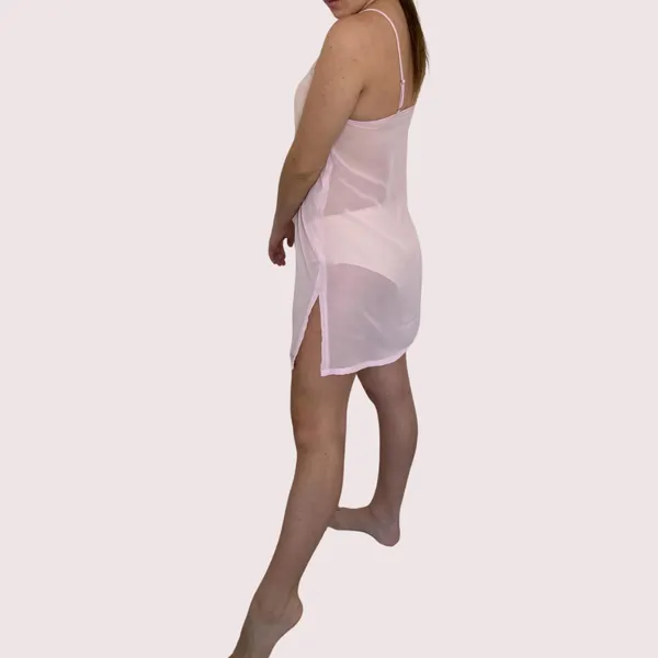Multicolor_Mesh_Sheer_Babydoll_Nightwear_For_Women