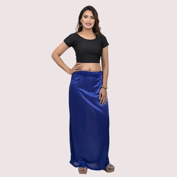 Royal_Blue_Silk_Satin_Solid_Underskirt_For_Women_-_Pack_of_2