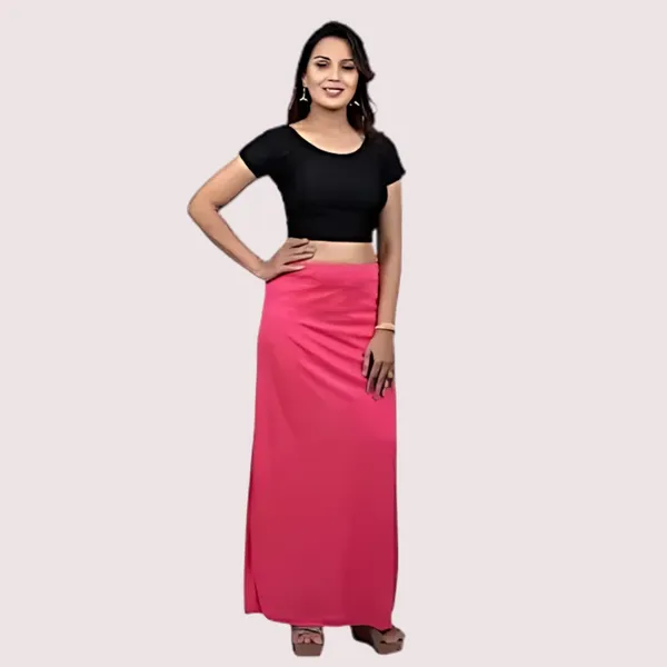 Pink_Glossy_Silk_Saree_Petticoat_For_Women_-_Pack_of_2