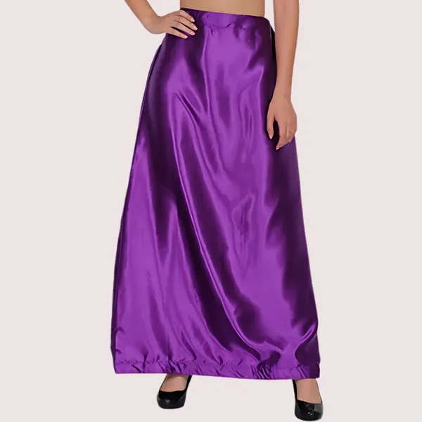 Orange_Purple_Glossy_Silk_Underskirt_Pack_Of_2_For_Women