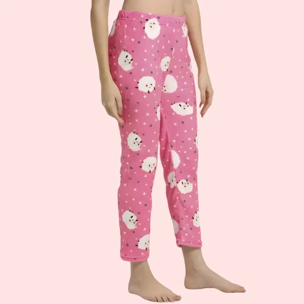 Multicolor_Woolen_Casual_Pajama_For_Women
