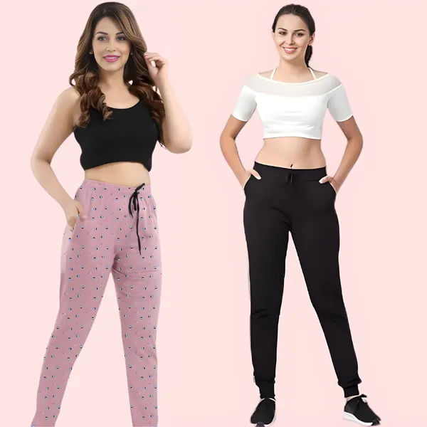 Pink_Black_Cotton_Jogger_Pants_Pack_Of_2_For_Women
