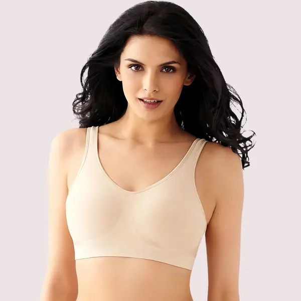 Beige_Seamless_Sports_Bra_For_Women