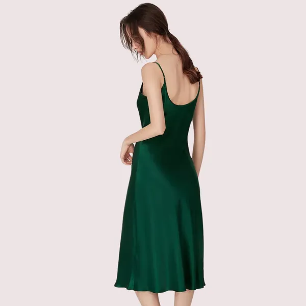 Multicolor_Silk_Satin_Sleepwear_Nightdress_For_Women