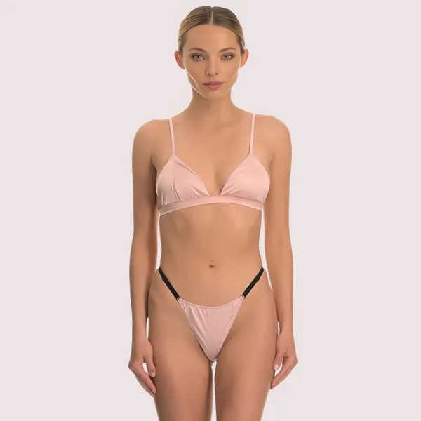 Pink_Silk_Bra_Set_For_Women