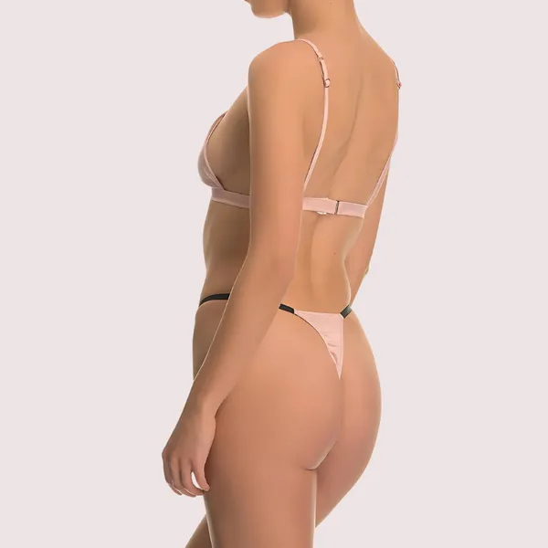 Pink_Silk_Bra_Set_For_Women