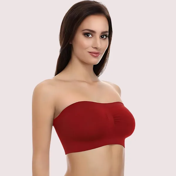 Dark_Maroon_Stretch_Tube_Bandeau_Bra_For_Women