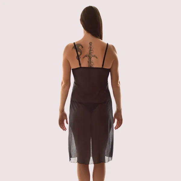 Dark_Black_Sheer_See-Through_Nightdress_For_Women