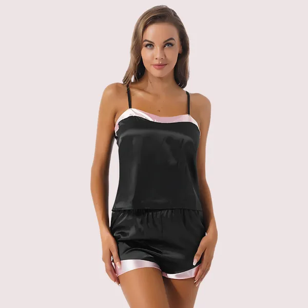Black_Silk_Satin_Lounge_Set_For_Women