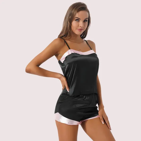 Black_Silk_Satin_Lounge_Set_For_Women