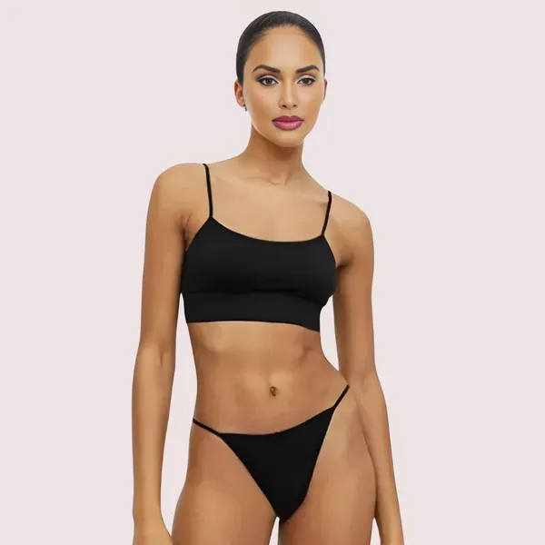 Black_Performance_Sports_Bra_And_Thong_Set_For_Women