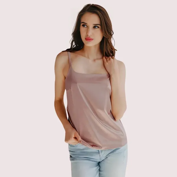 Light_Peach_Silk_Camisole_For_Women