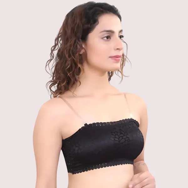 Black_Seamless_Wirefree_Tube_Bra_For_Women